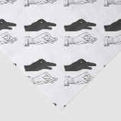 Hand Silhouette Duck Tissuepapier (Detail)