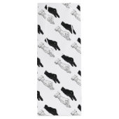 Hand Silhouette Duck Wijn Cadeautas (Achterkant)