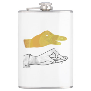 Hand Silhouette Duck Yellow Heupfles