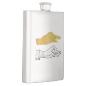 Hand Silhouette Duck Yellow Heupfles (Rechts)