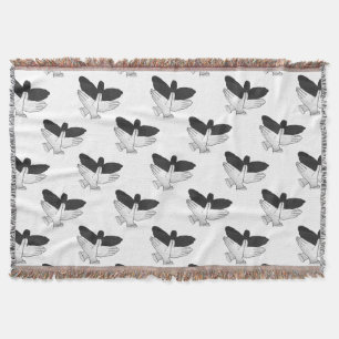 Hand Silhouette Eagle Deken