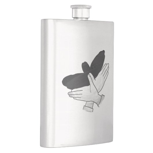 Hand Silhouette Eagle Flacon (Rechts)