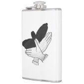 Hand Silhouette Eagle Heupfles (Links)