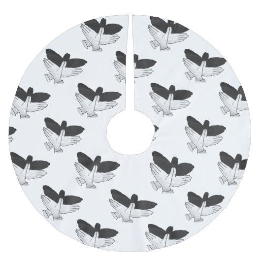 Hand Silhouette Eagle Kerstboom Rok (Voorkant)