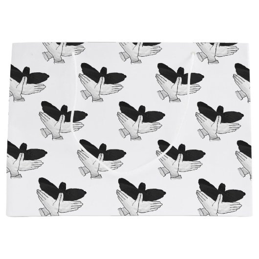 Hand Silhouette Eagle Large Cadeauzakje (Voorkant)