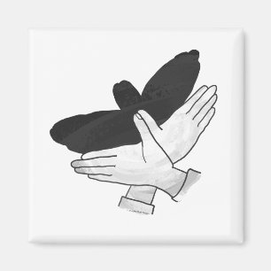 Hand Silhouette Eagle Magneet
