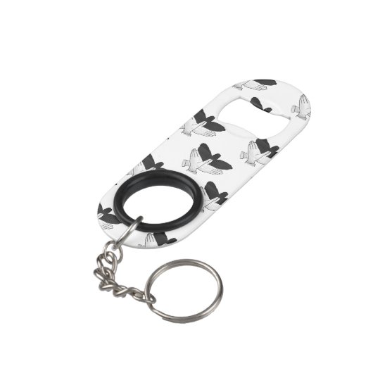 Hand Silhouette Eagle Mini Flessenopener (Achterkant Gekanteld)
