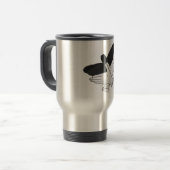 Hand Silhouette Eagle Reisbeker (Voorkant links)