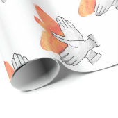 Hand Silhouette Eagle Sinaasappel Cadeaupapier (Rol Hoek)