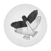 Hand Silhouette Eagle Snijplank (Voorkant)