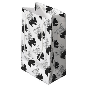 Hand Silhouette Rabbit Klein Cadeauzakje