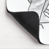 Hand Silhouette Rabbit Muismat (Hoek)