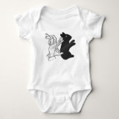 Hand Silhouette Rabbit Romper (Voorkant)