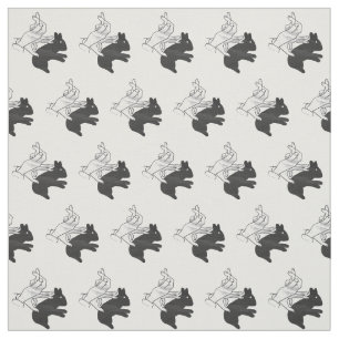 Hand Silhouette Rabbit Stof