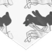 Hand Silhouette Rabbit Tafelkleed (Gekanteld)