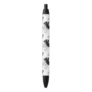 Hand Silhouette Rabbit Zwarte Inkt Pen