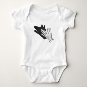 Hand Silhouette Wolf Romper