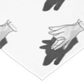 Hand Silhouette Wolf Tafelkleed (Gekanteld)