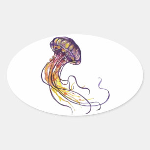 HAND SJABLOON OVALE STICKER