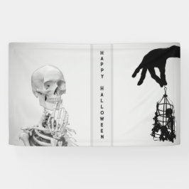 Hand Skelet Halloween Banner
