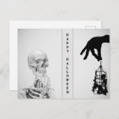 Hand Skelet Halloween Briefkaart (Voorkant / Achterkant)