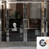 Hand Skelet Halloween Window Cling Raamsticker (Kantoordeur)