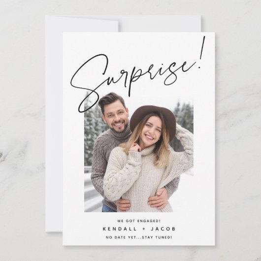 Hand Sketched | Verrassend Verloving Aankondiging (Voorkant)