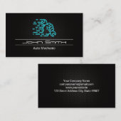 Hand-sleutel | Carbon Fiber Pattern Visitekaartje (Voorkant / Achterkant)