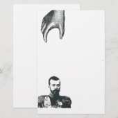  hand, speciale herenstationery briefpapier (Voorkant / Achterkant)