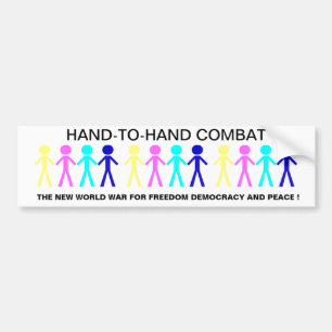 HAND-T0-HAND GEVECHT... BUMPERSTICKER