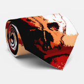 Hand tekening schedel Stropdas (Opgerold)