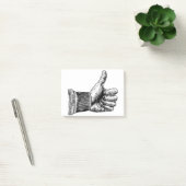 Hand Thumb Up Sign  Retro Woodcut Post-it® Notes (Kantoor)