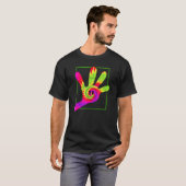 Hand Tie Dye Groovy Fancy Aesthetics 70s Hippie No T-shirt (Voorkant volledig)