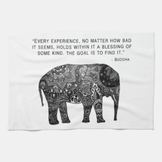 Hand Towel Buddha Henna Elephant Wisdom Theedoek