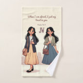 hand towel (sisters preaching)  (Serviette à main)