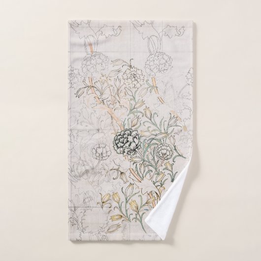 HAND TOWEL : WILLIAM MORRIS : WILD TULIP HANDDOEK (Handdoek)