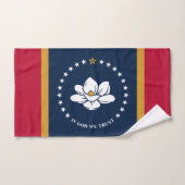Hand Towel with Flag of Mississippi, USA Handdoek (Handdoek)