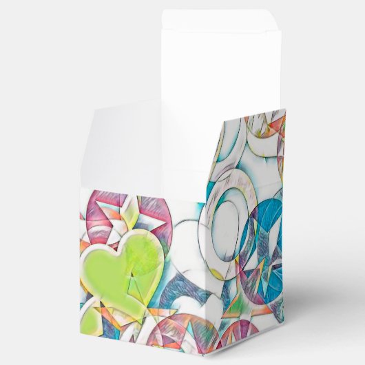 hand van EDDArt - sterren en harten 1 Bedankdoosjes (Geopend)