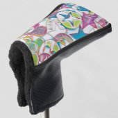 hand van EDDArt - sterren en harten 1 Golfheadcover (3/4 voorkant)