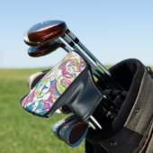hand van EDDArt - sterren en harten 1 Golfheadcover (Insitu)