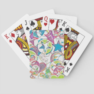 hand van EDDArt - sterren en harten 1 Pokerkaarten