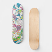 hand van EDDArt - sterren en harten 1 Skateboard (Voorkant)