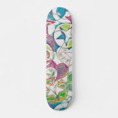 hand van EDDArt - sterren en harten 1 Skateboard (Voorkant)