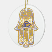 Hand van Fatima hamsa Keramisch Ornament (Links)