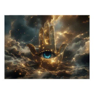 HAND VAN FATIMA – HAND VAN HAMSA – ZEN BUDDHISME PERFECT POSTER