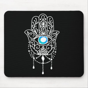 Hand Van Hamsa Boze Oog Namaste Yoga Meditatie Min Muismat