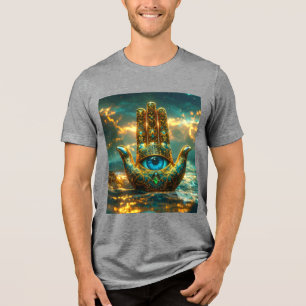 HAND VAN HAMSA – HAND VAN FATIMA – ZEN-BOEDDHISME Tri-Blend SHIRT