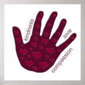 Hand van het hart poster (Voorkant)