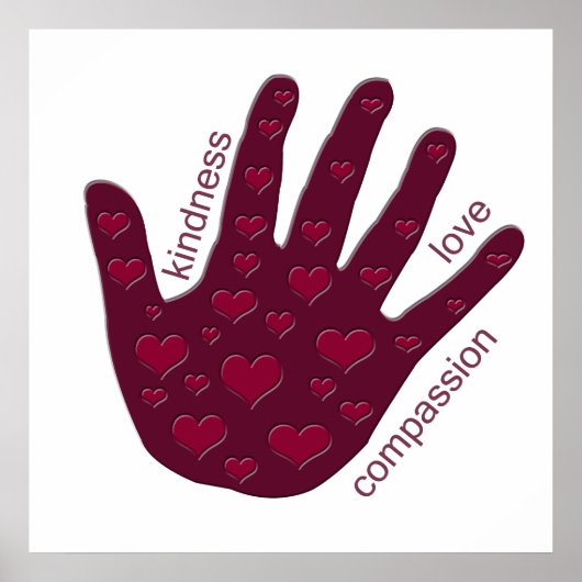 Hand van het hart poster (Voorkant)