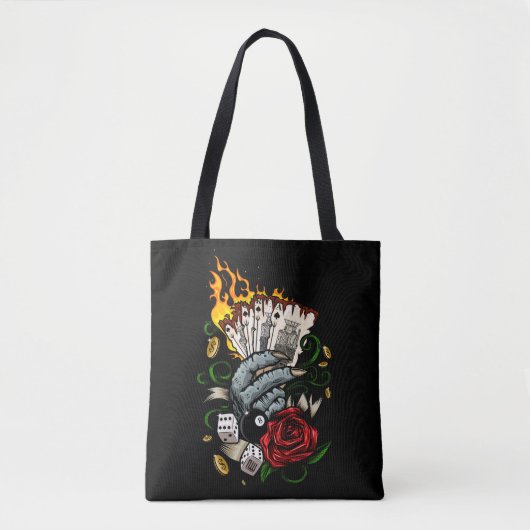 Hand van Kaarten Draagtas (Voorkant)